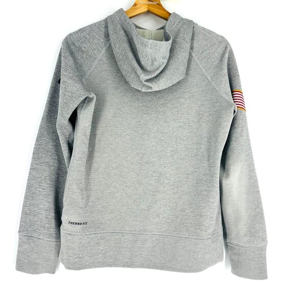 Nike Therma-Fit Salute To Service NFL New York Giants Gray Hoodie Sweatshirt S - Picture 2 of 12